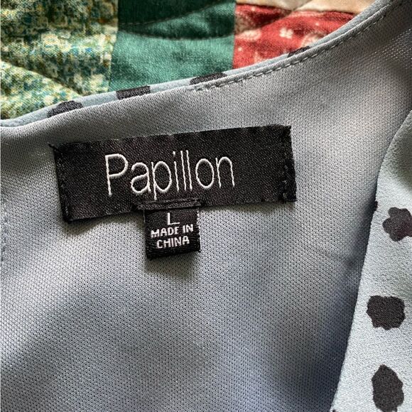 🌞 Blue Polka Dot Blouse - Picture 3 of 3